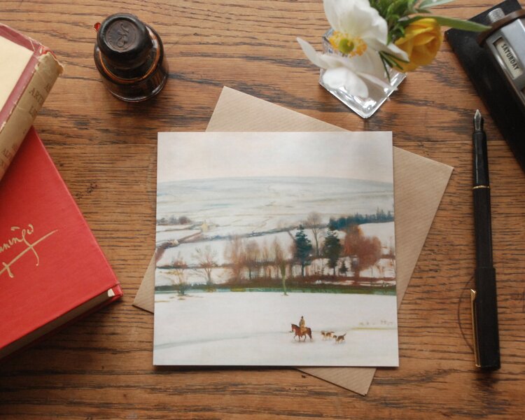 Grußkarte "Winter at Withypool, Exmoor"