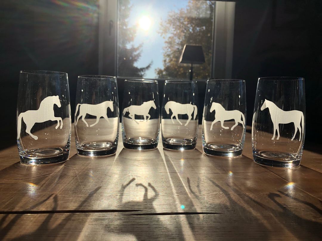 6 Kristall Longdrink Gläser