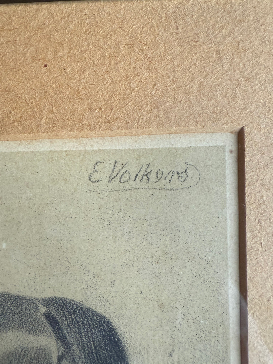Emil Volkers Lithografie eines Pferdes