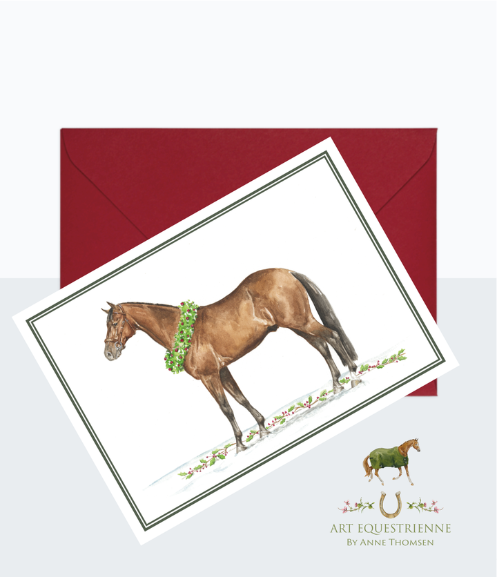 Weihnachtskarten Equestrienne Design by Anne Thomsen