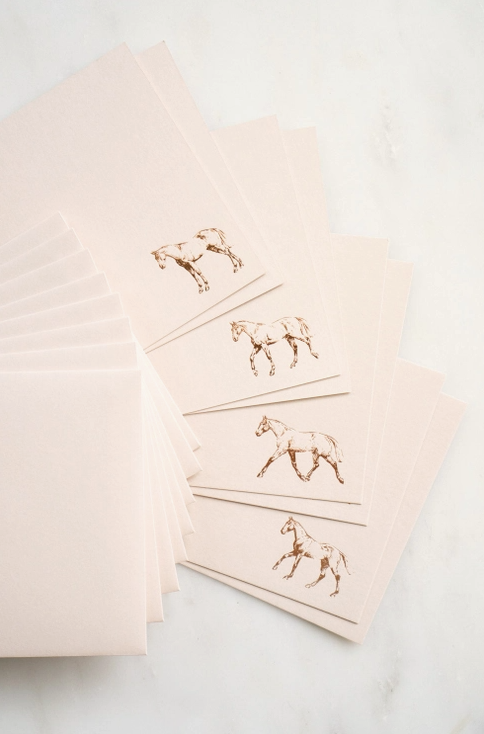 Briefpapier- Set "Pferd in Bewegung"