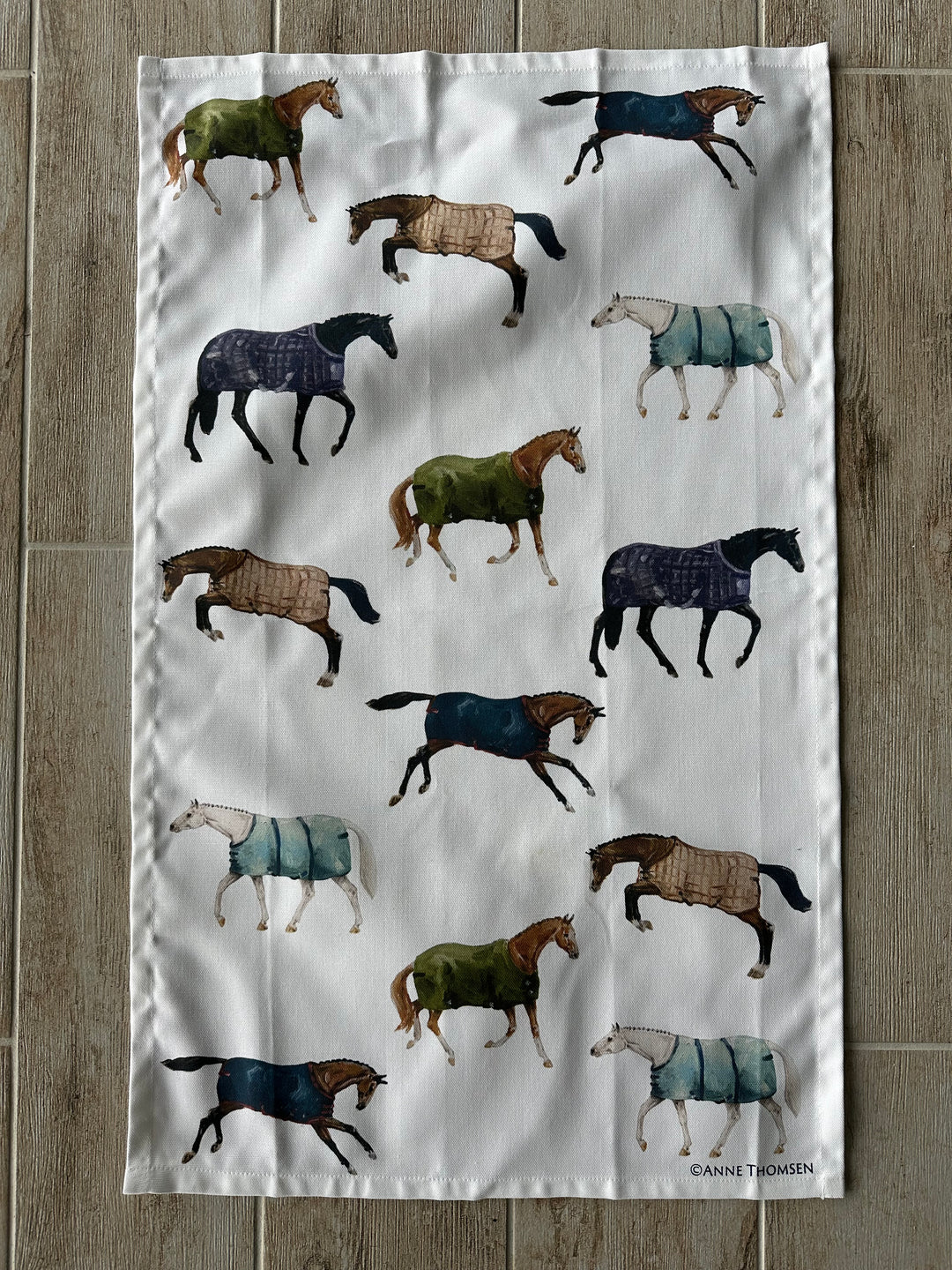 Geschirrtuch "Horses in Blankets"