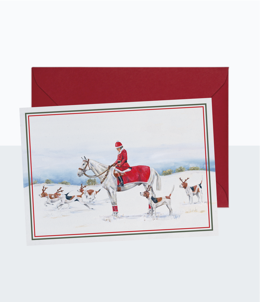 Weihnachtskarten Equestrienne Design by Anne Thomsen