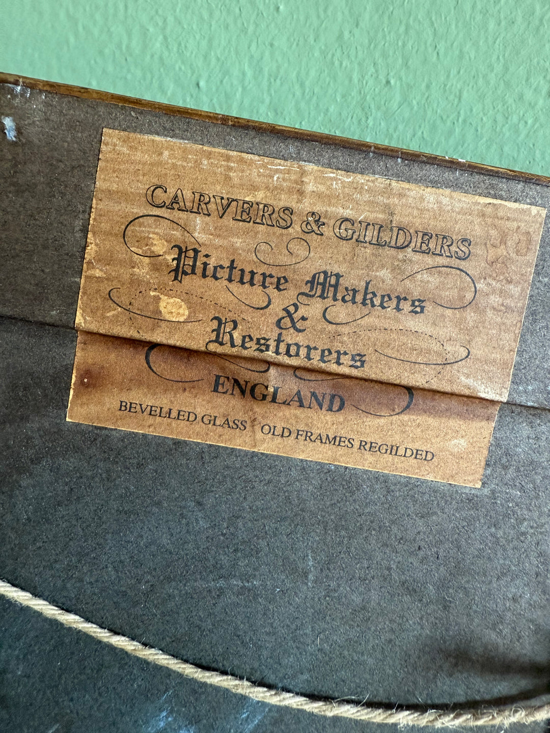 Ölkunstdruck eines Pferdes auf der Weide