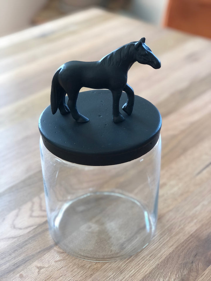 Vorratsglas mit Pferd