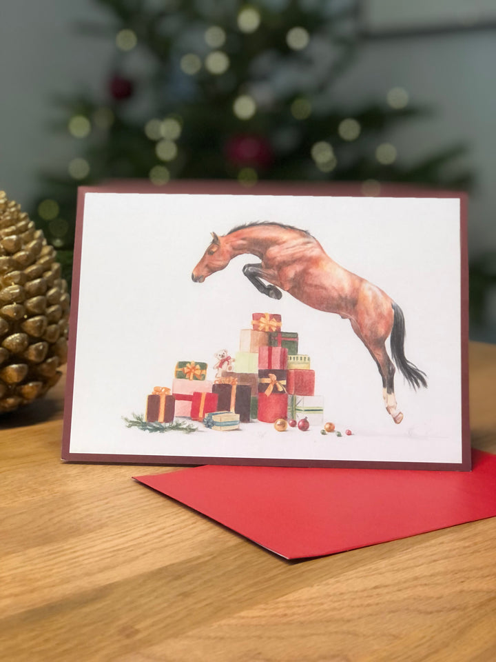 Weihnachtskarte "Bescherung" by Sina Agneta