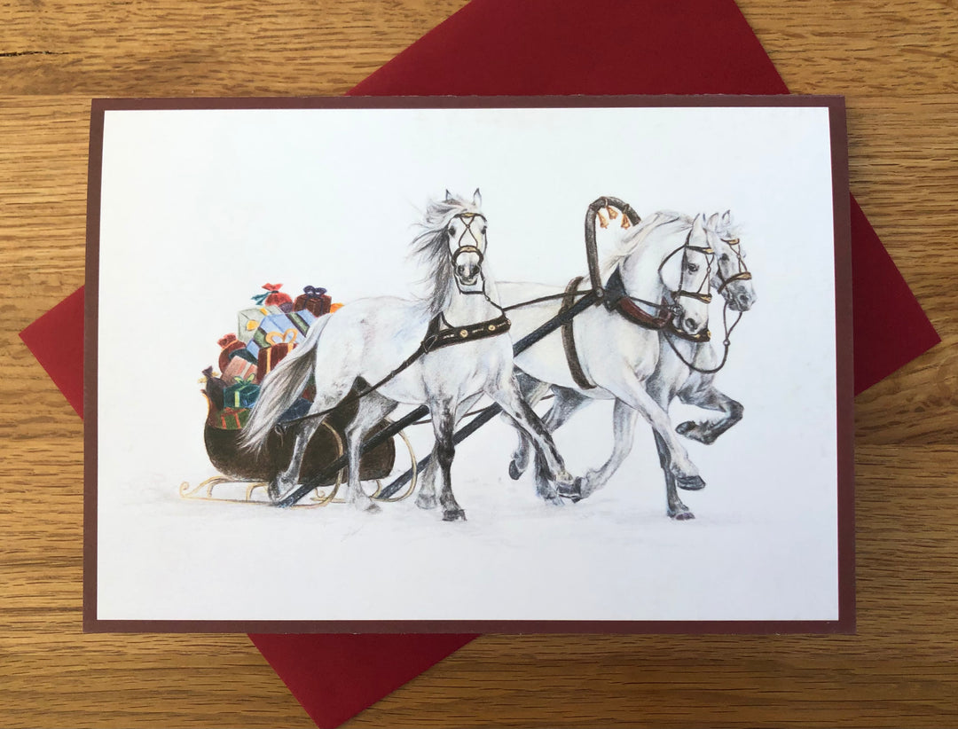 Weihnachtskarte "Weiße Weihnacht" by Sina Agneta